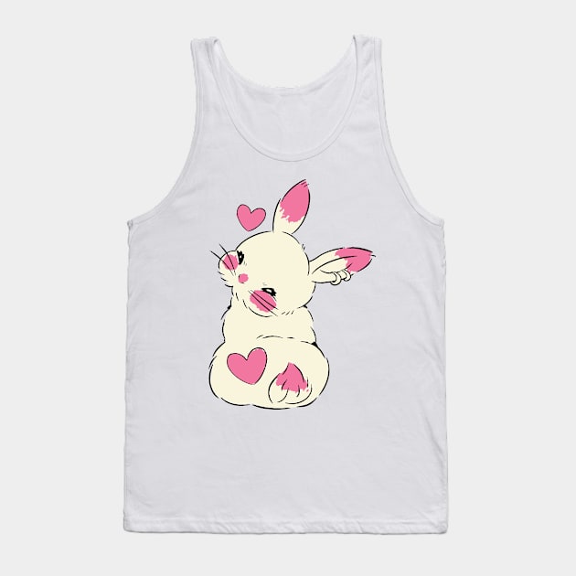 cute bunny tail funny bunny Tank Top by lazykitty